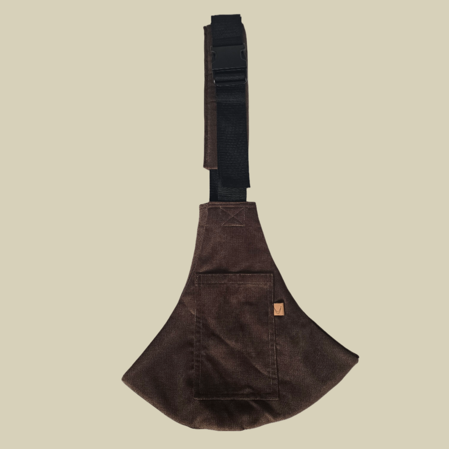 Hamaka Dark Brown — porteo ergonómico para niños desde 9 meses, hecho en Chile