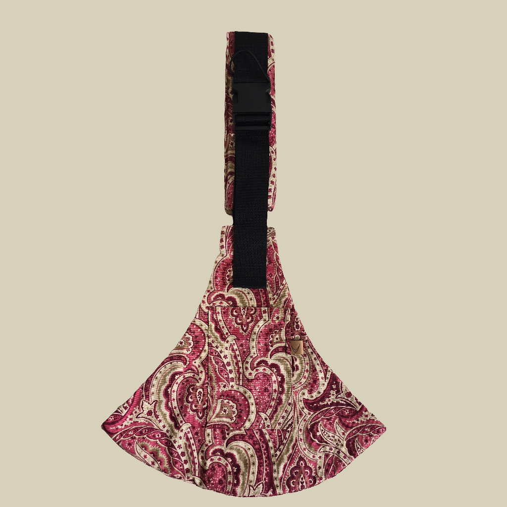 Hamaka Pink Floral — porteo ergonómico para niños desde 9 meses, hecho en Chile